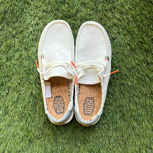 Boho Wendy Hey Dude - White/Crochet-Women’s 11 - Picture 3 of 5